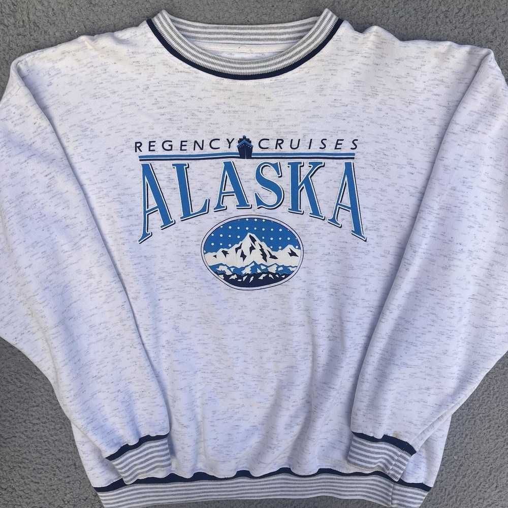 Vintage‎ Regency Cruises Crewneck Alaska Sweater Sweatshirt Size XL